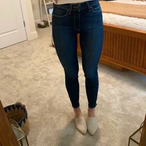 Paige Hoxton Skinny Ankle Jean Frayed Hem